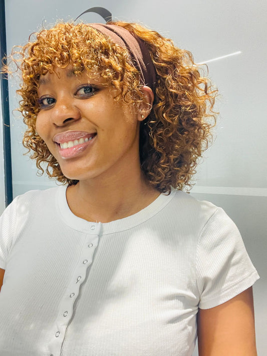12 Inch Curly Fringe Wig