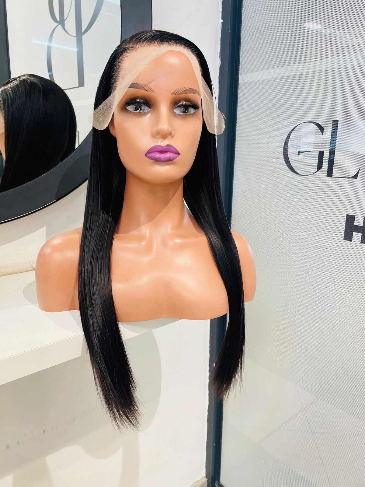 20 Inch Double Drawn Full Frontal Straight Wig