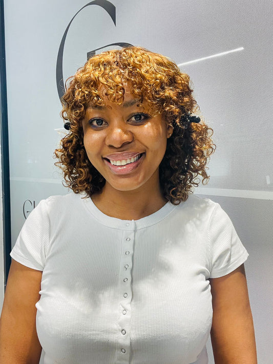 12 Inch Curly Fringe Wig