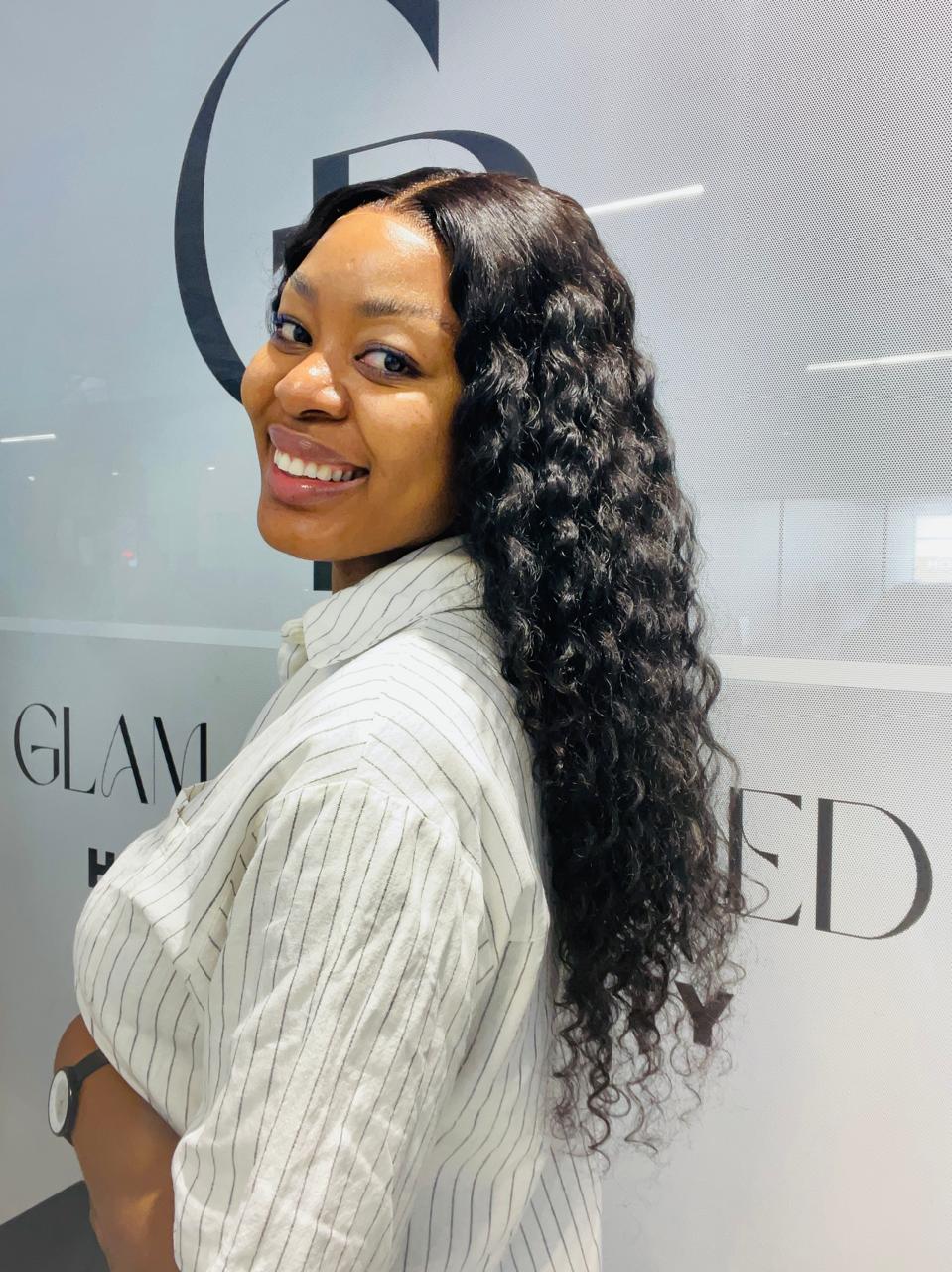 18” Curly Indonesian Raw Hair Wig – 5x5 Closure