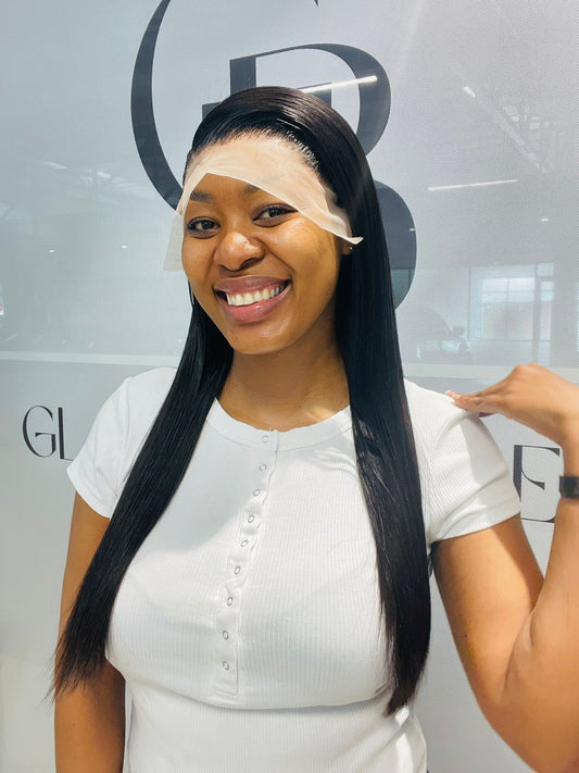 20 Inch Double Drawn Full Frontal Straight Wig