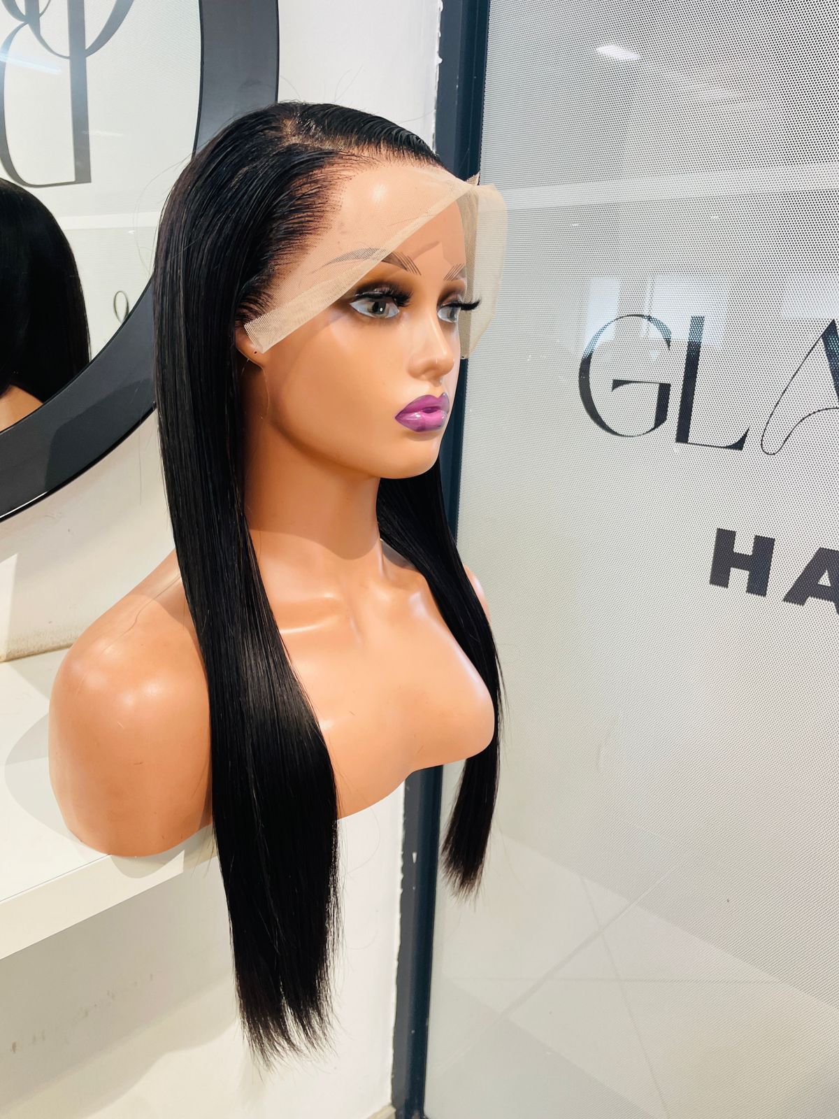 20 Inch Double Drawn Full Frontal Straight Wig