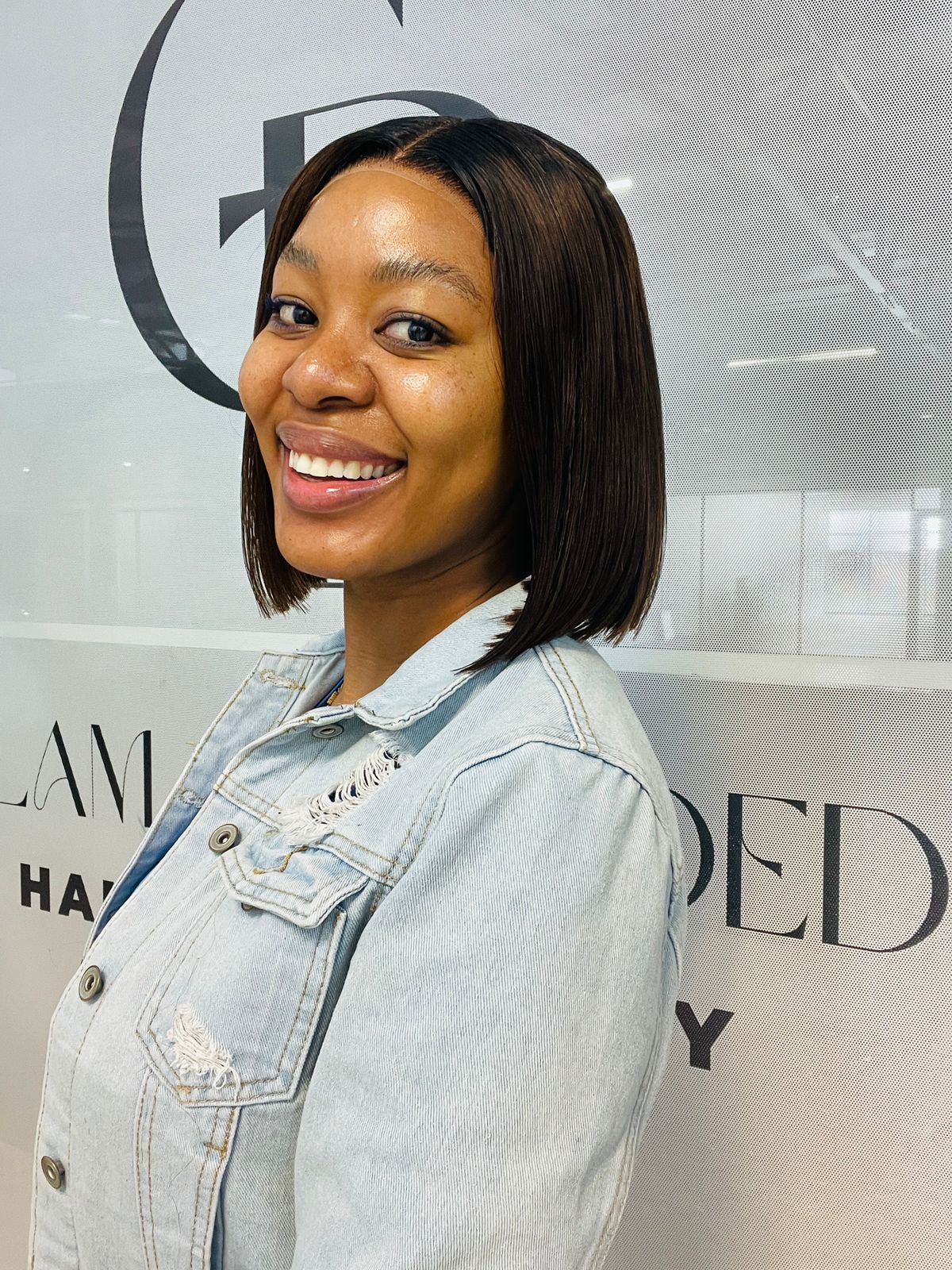 8 Inch Bone Straight (5x5 Lace Wig)