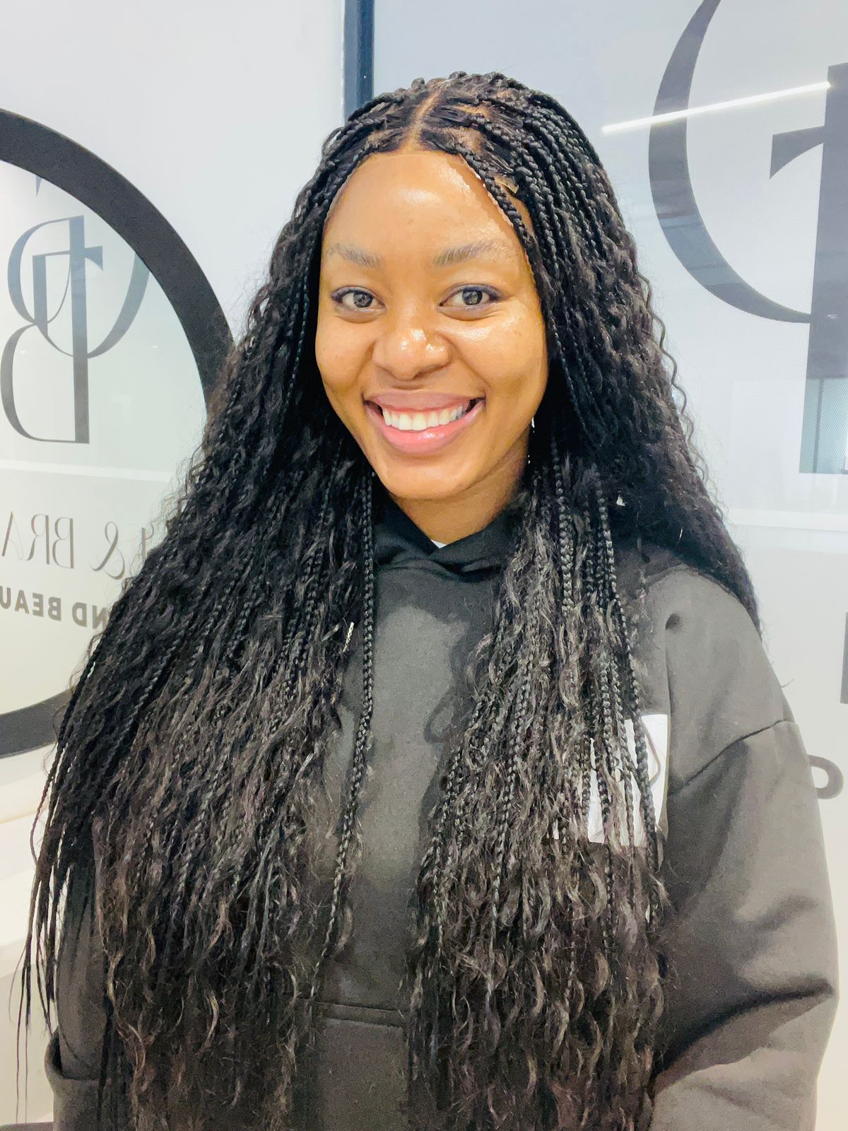 Boho Braids with 4x4 closure (Glueless)