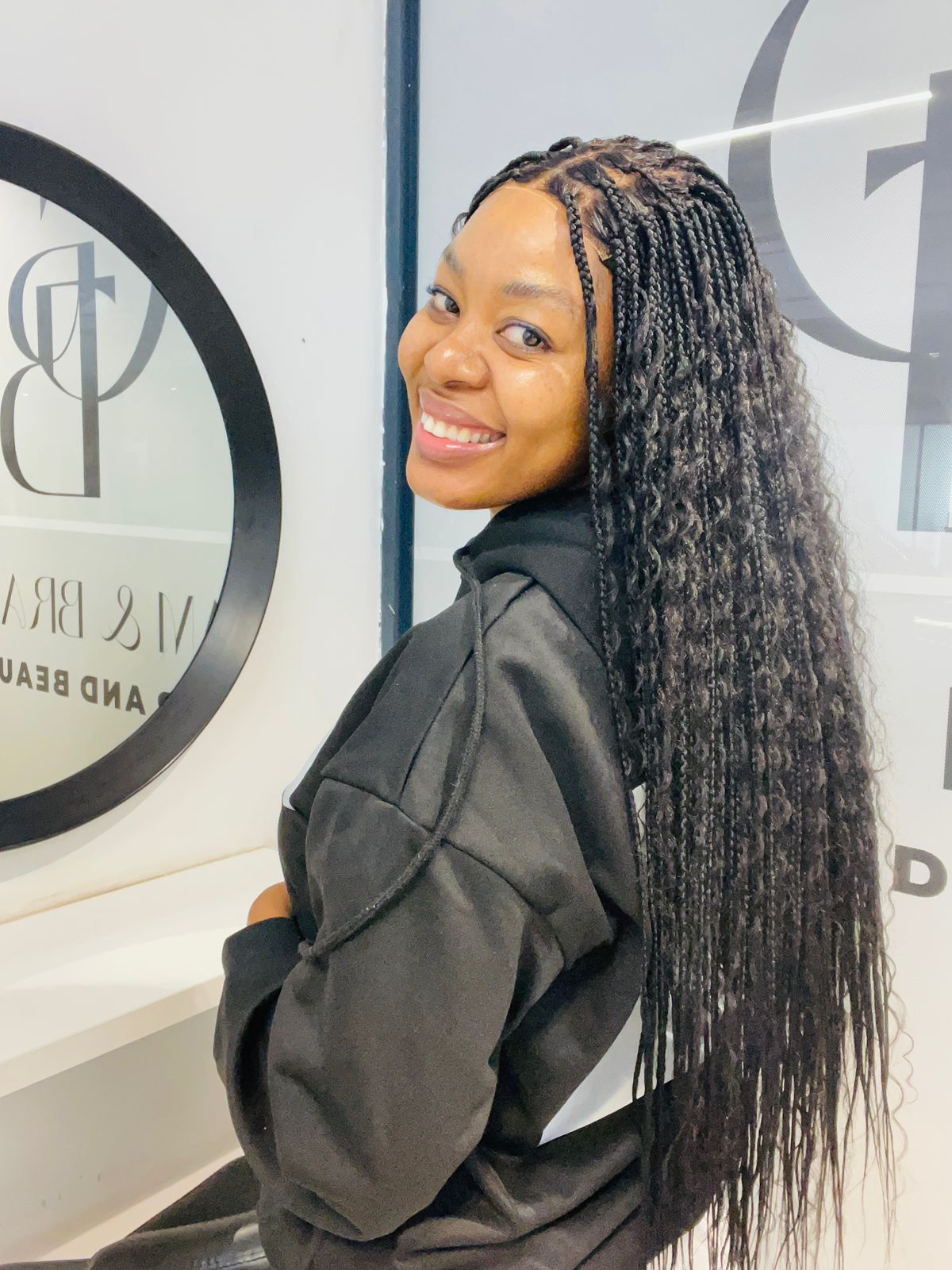 Boho Braids with 4x4 closure (Glueless)