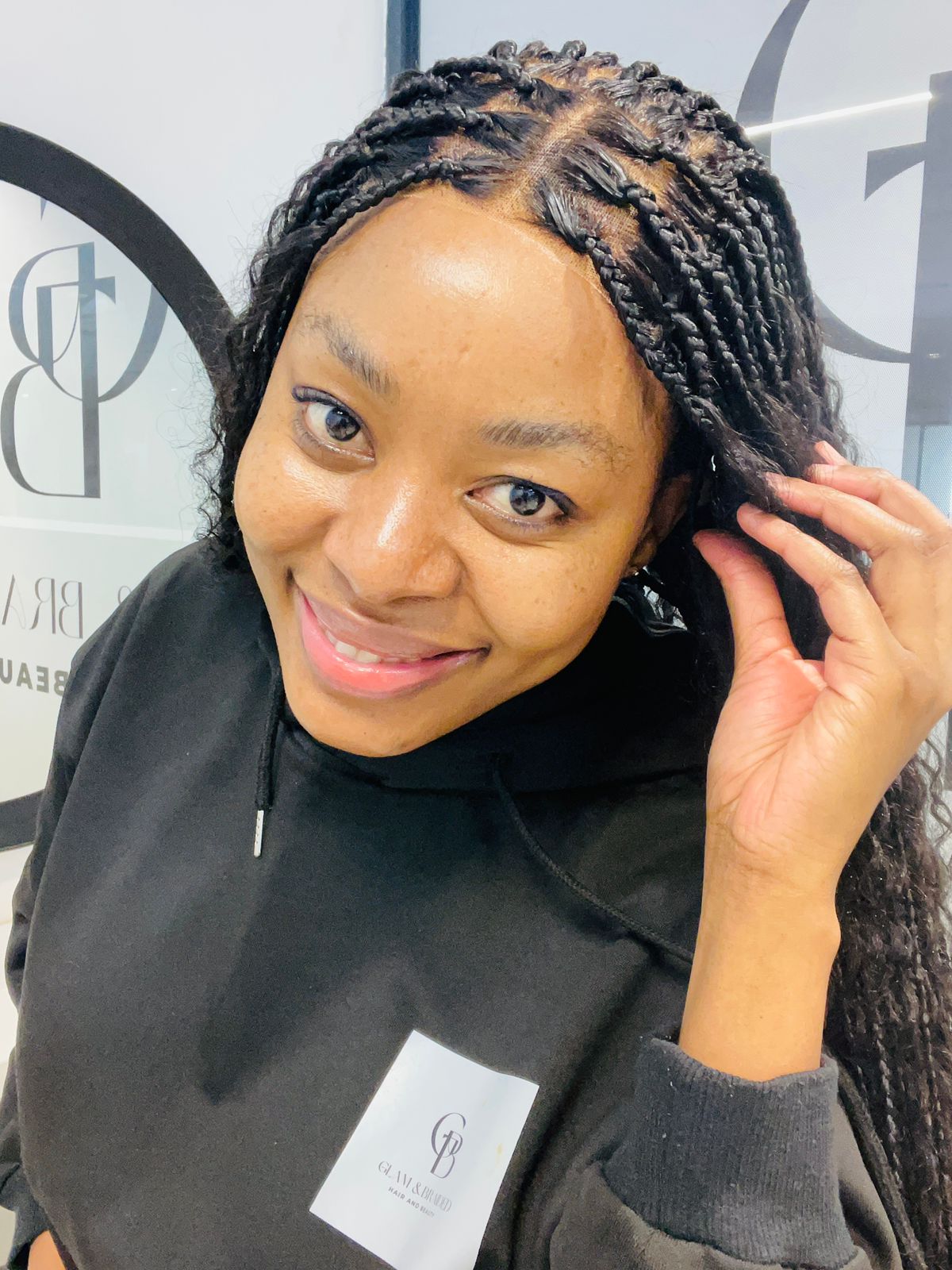 Boho Braids with 4x4 closure (Glueless)