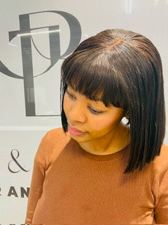 8 Inch Fringe Bob Wig