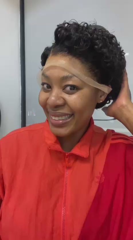 Natural Curled Pixie